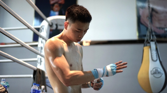 图为徐灿在备战中。图片来源：M23战队